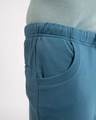 Shop Prussian Blue Round Pocket Joggers Pants
