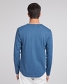 Shop Prussian Blue Slit Neck Full Sleeve Henley T-shirt-Design