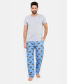 Shop Pug Pyjamas Blue-Full