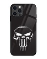 Shop Punisher Premium Glass Cover for Apple Iphone 12 Pro-Front