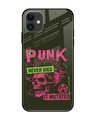 Shop Punk Mutant Premium Glass Cover for Apple iPhone 12-Front