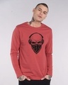 Shop Punk Skull Full Sleeve T-Shirt-Front