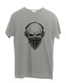 Shop Punk Skull Half Sleeve T-Shirt-Front