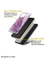 Shop Purple Gold Marble Metallic Gold Premium Glass Case for Apple iPhone 12-Full