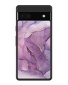 Shop Purple Gold Marble Premium Glass Case for Google Pixel 6a (Shock Proof, Scratch Resistant)-Front