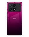 Shop Purple Ombre Pattern Premium Glass Case for Poco X6 Pro 5G(Shock Proof, Scratch Resistant)-Front