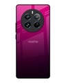 Shop Purple Ombre Pattern Premium Glass Case for Realme 12 Pro 5G(Shock Proof, Scratch Resistant)-Front