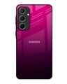 Shop Purple Ombre Pattern Premium Glass Case for Samsung Galaxy A35 5G(Shock Proof, Scratch Resistant)-Front