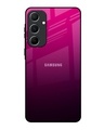 Shop Purple Ombre Pattern Premium Glass Case for Samsung Galaxy A55 5G(Shock Proof, Scratch Resistant)-Front