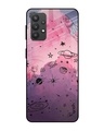 Shop Space Doodles Printed Premium Glass Cover for Samsung Galaxy M32 5G (Shock Proof, Lightweight)-Front