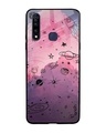 Shop Space Doodles Printed Premium Glass Cover for Vivo Z1 Pro (Shock Proof, Lightweight)-Front