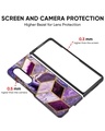 Shop Purple Rhombus MarblePremium Glass Case for Samsung Galaxy Z Fold4 5G(Shock Proof,Scratch Resistant)-Full