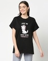 Shop Purrfect Cat Boyfriend T-shirt For Women's-Front