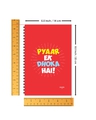 Shop Pyaar Ek Dhoka Hai Designer Notebook (Soft Cover, A5 Size, 160 Pages, Ruled Pages)-Full