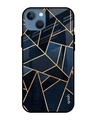 Shop Abstract Tiles Glass Case For Iphone 13-Front