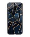 Shop Oneplus 7 Abstract Tiles Glass Case-Front