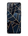 Shop Abstract Tiles Glass Case For Oppo Reno 3 Pro-Front