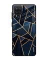 Shop Abstract Tiles Glass Case For Samsung Galaxy A12-Front