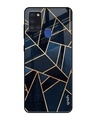 Shop Abstract Tiles Glass Case For Samsung Galaxy A21s-Front