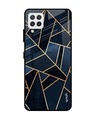 Shop Abstract Tiles Glass Case For Samsung Galaxy A22-Front