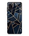 Shop Abstract Tiles Glass Case For Samsung Galaxy A31-Front