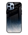 Shop Black- Blue Aura IPhone 13 Pro Premium Glass Case (Gorilla Glass & Shockproof Anti-Slip Silicone)-Front