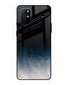 Shop Black- Blue Aura Oneplus 8T Premium Glass Case (Gorilla Glass & Shockproof Anti-Slip Silicone)