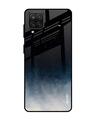Shop Black Aura Glass Case For Samsung Galaxy A12-Front