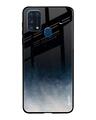 Shop Black Aura Glass Case For Samsung Galaxy M31 Prime-Front