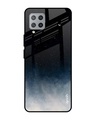 Shop Black Aura Glass Case For Samsung Galaxy M42-Front