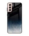 Shop Black Aura Glass Case For Samsung Galaxy S21 Plus-Front