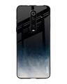 Shop Black- Blue Aura Xiaomi Redmi K20 Pro Premium Glass Case (Rubber Edges)-Front