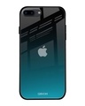 Shop Black & Blue Ultramarine Printed Premium Glass Cover For (Apple Iphone 7 Plus)-Front