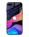 Shop Fluid Printed Premium Glass Cover for iPhone 8 Plus(Shock Proof, Lightweight)-Front