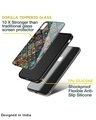Shop Blue Retro Art Printed Premium Glass Cover For (Apple Iphone 7)-Full