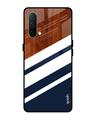 Shop Bold Stripes Glass Case For Oneplus Nord Ce