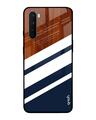 Shop Bold Stripes Glass Case For Oneplus Nord-Front