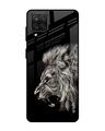 Shop Brave Lion Glass Case For Samsung Galaxy A12-Front