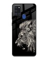 Shop Brave Lion Glass Case For Samsung Galaxy A21s-Front