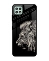 Shop Brave Lion Glass Case For Samsung Galaxy A22 5g-Front