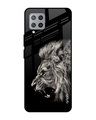 Shop Brave Lion Glass Case For Samsung Galaxy M42-Front