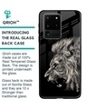 Shop Brave Lion Glass Case For Samsung Galaxy S20 Ultra-Back