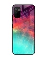 Shop Colorful Aura Glass Case For Poco M3 Pro-Front