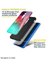 Shop Colorful Aura Glass Case For Redmi Note 9 Pro-Full