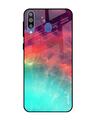 Shop Colorful Aura Glass Case For Samsung Galaxy M40-Front