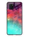 Shop Colorful Aura Glass Case For Samsung Galaxy Note 10 Lite-Front