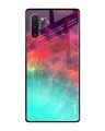 Shop Colorful Aura Glass Case For Samsung Galaxy Note 10 Plus-Front