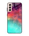 Shop Samsung Galaxy S21 Colorful Aura Glass Case-Front