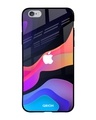 Shop Colorful Fluid Glass Case For Iphone 6 Plus-Front