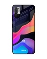 Shop Colorful Fluid Glass Case For Redmi Note 10t 5g-Front